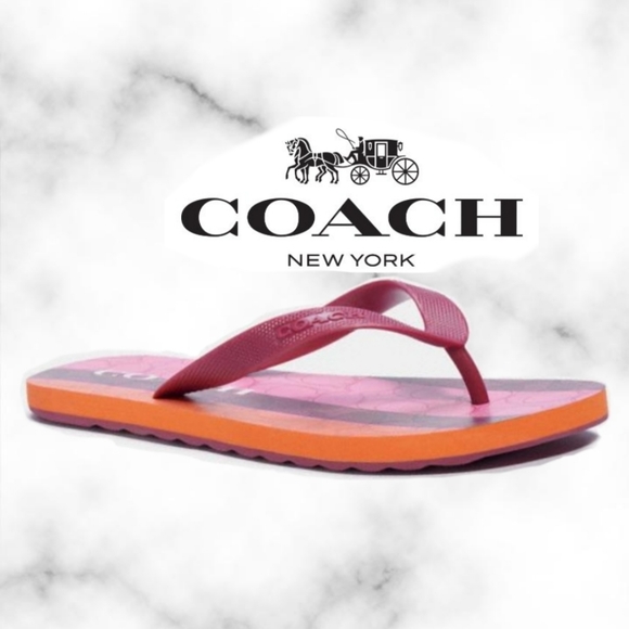 NWT Coach Zak Flip Flop SZ 7 - Picture 2 of 2